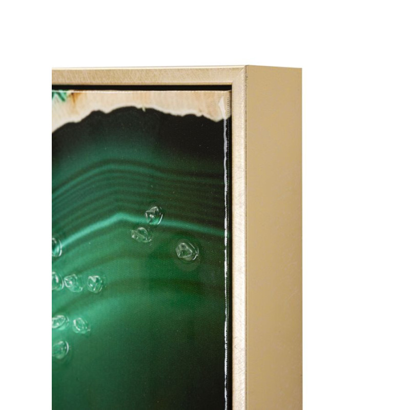 Dipinto Su Tela Laccato Smeraldy -b- Con Cornice cm 82x4x62