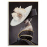 Dipinto Su Tela Laccato Wien Hat -b- Con Cornice cm 62x4x92