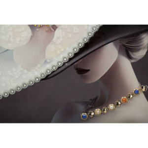 Zoom Dipinto Su Tela Laccato Wien Hat -b- Con Cornice cm 62x4x92