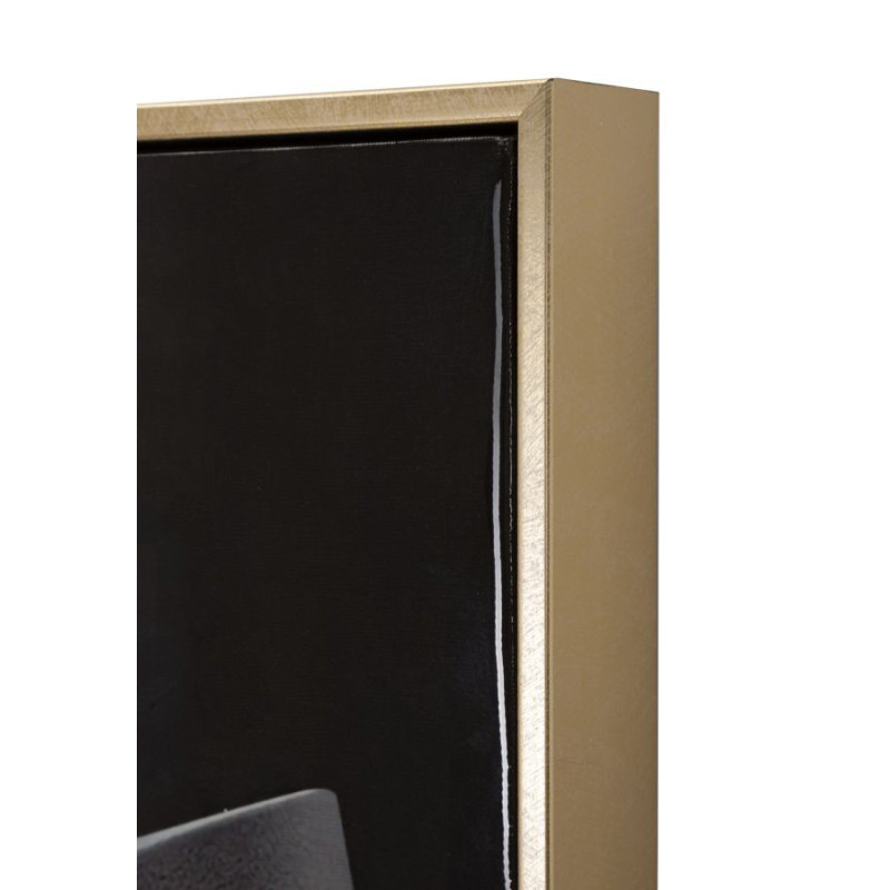 Dipinto Su Tela Laccato Wien Hat -b- Con Cornice cm 62x4x92
