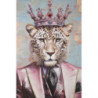 Dipinto Su Tela King -b- Con Cornice 82x4,5x122