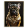 Dipinto Su Tela Laccato Bully Con Cornice cm 62x4x82