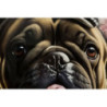 Dipinto Su Tela Laccato Bully Con Cornice cm 62x4x82