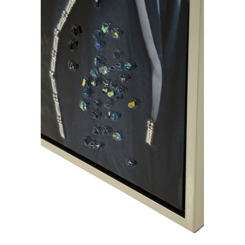 Dipinto Su Tela Laccato Edvy Con Cornice cm 53x3x73