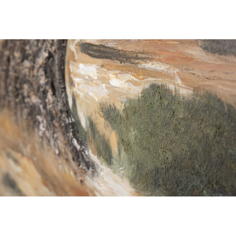 Dipinto Su Tela Olivo -b- cm 120x3,8x80