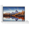 Stampa Su Tela Laccata Con Cornice Lake cm 90x4x60