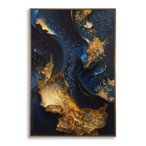 Stampa Su Tela Laccata Con Cornice Andromeda -b- cm 60x4x90