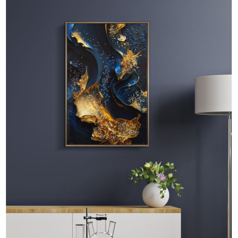 Stampa Su Tela Laccata Con Cornice Andromeda -b- cm 60x4x90