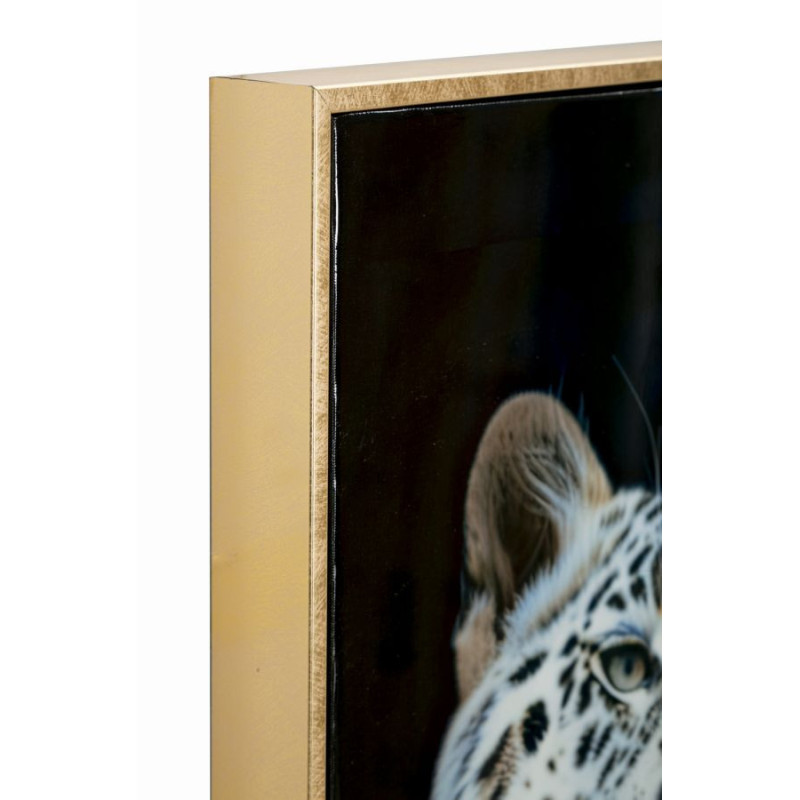 Dipinto Su Tela Laccato Moira Con Cornice -a- cm 52x4x102