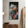 Dipinto Su Tela Laccato Moira Con Cornice -a- cm 52x4x102