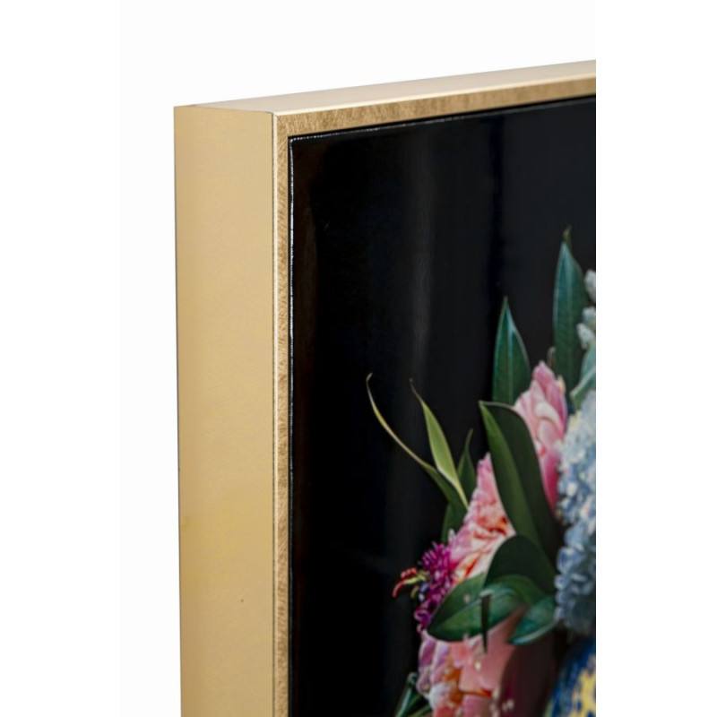 Dipinto Su Tela Laccato Moira Con Cornice -b- cm 52x4x102