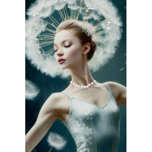 Zoom Dipinto Su Tela Laccato Dancing Con Cornice -b- cm 72x4x102