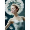 Dipinto Su Tela Laccato Dancing Con Cornice -b- cm 72x4x102