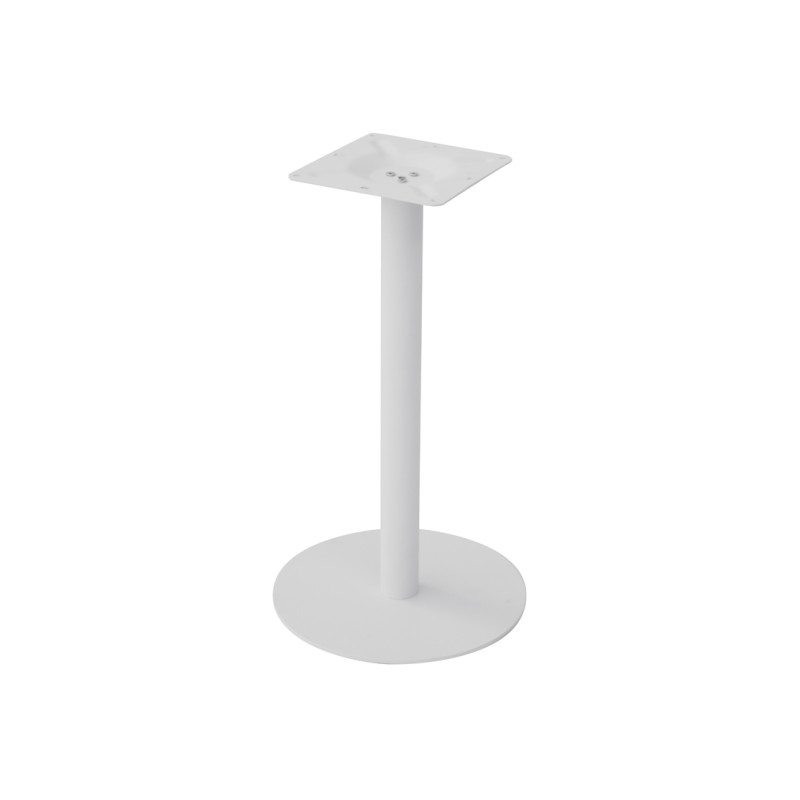 Basamento Tondo Acciaio Bianco Moia