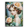 Dipinto Su Tela Laccato Fantasy Con Cornice -b- cm 72x4x102
