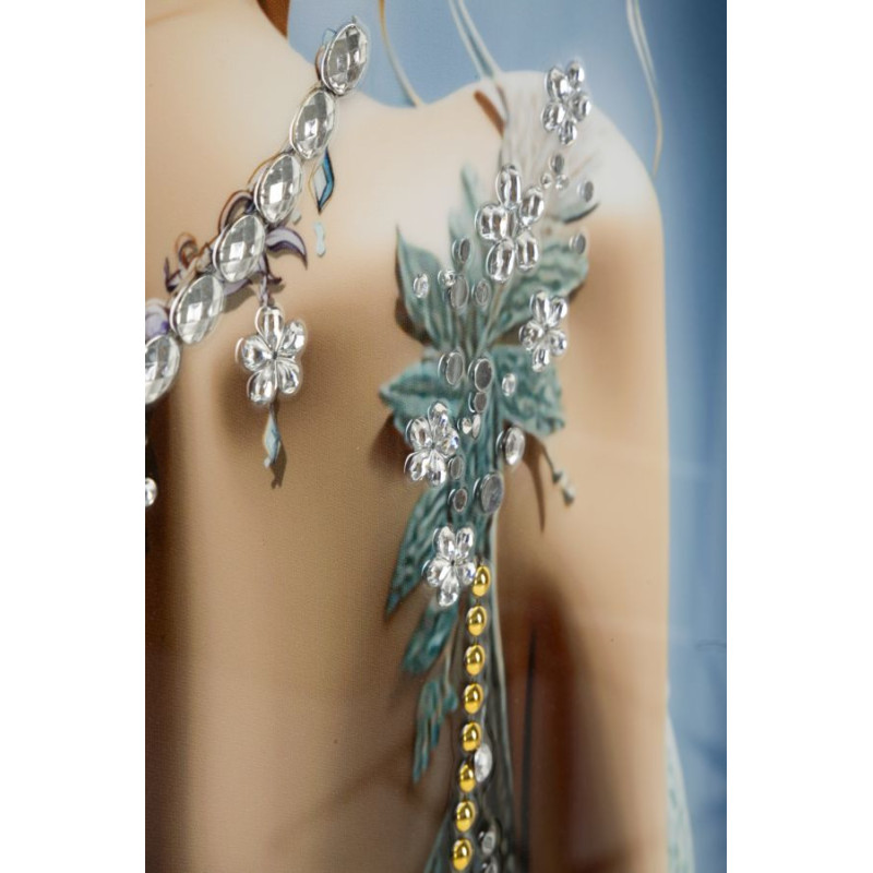 Dipinto Su Tela Laccato Isabel Con Cornice -a- cm 72x4x102
