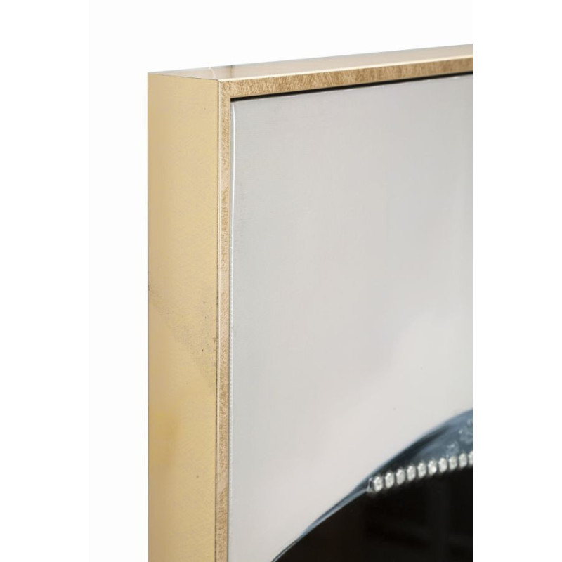 Dipinto Su Tela Laccato Dori Con Cornice -a- cm 62x4x92
