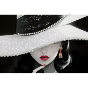 Zoom Dipinto Su Tela Laccato Marty Con Cornice -a- cm 62x4x92