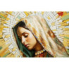 Dipinto Su Tela Laccato Madonna -a- Con Cornice cm 72x4x102