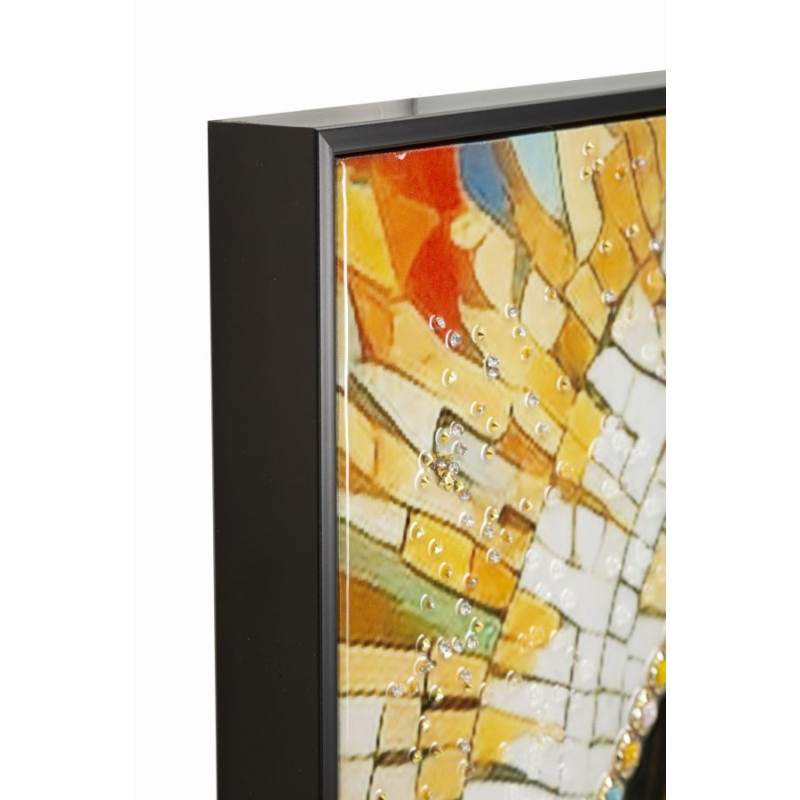 Dipinto Su Tela Laccato Madonna -a- Con Cornice cm 72x4x102