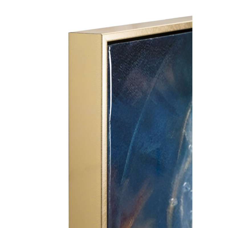 Dipinto Su Tela Laccato Jesus Con Cornice cm 72x4x102
