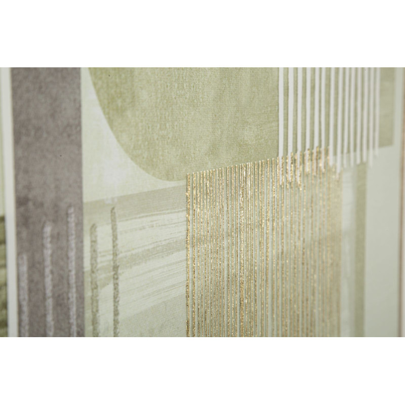 Stampa Dipinta Su Tela Lignes Con Cornice -a- cm 60x3x60