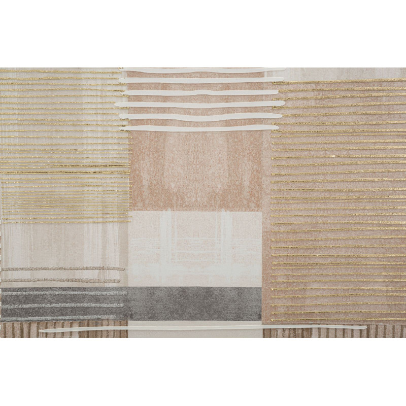 Stampa Dipinta Su Tela Lignes Con Cornice -b- cm 60x3x60