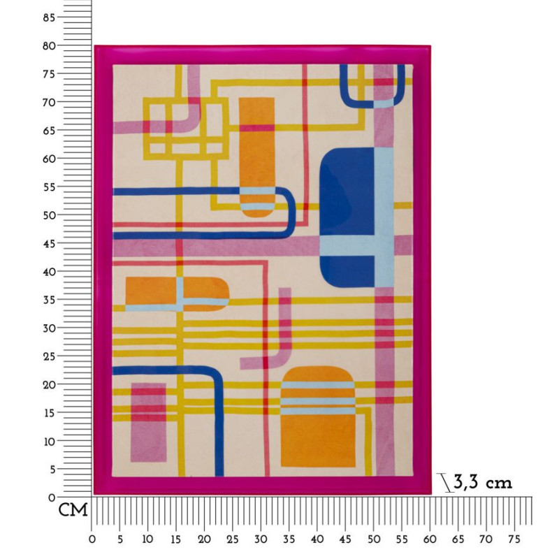 Stampa Su Tela Laccatto Modis Con Cornice -a- cm 60x3,3x80