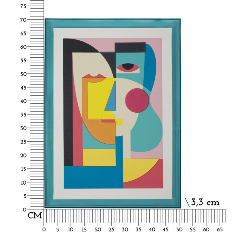 Stampa Su Tela Picassy Con Cornice -a- cm 50x3,3x70