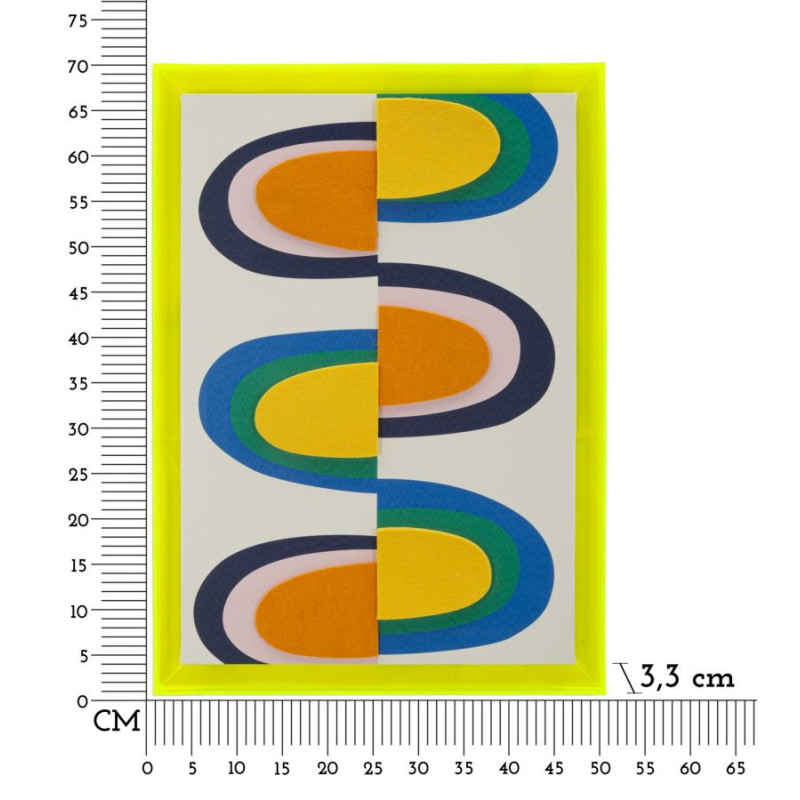 Stampa Su Tela Pop Art Con Cornice -a- cm 50x3,3x70