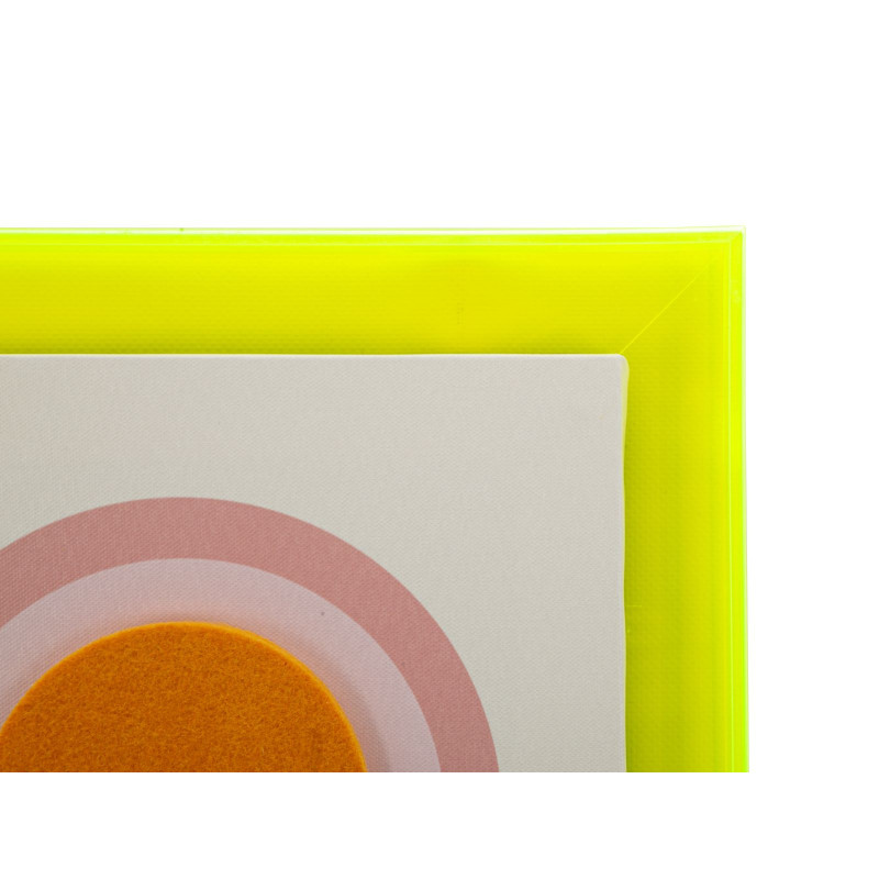 Stampa Su Tela Pop Art Con Cornice -b- cm 50x3,3x70