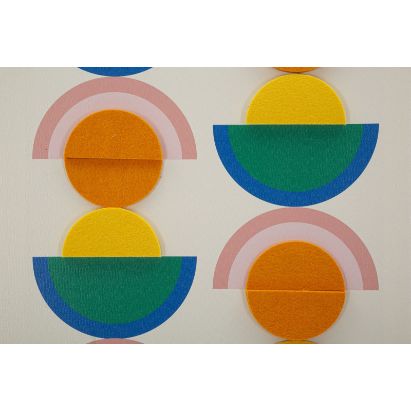 Stampa Su Tela Pop Art Con Cornice -b- cm 50x3,3x70