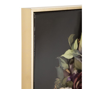 Zoom Stampa Dipinta Su Tela Laccata Persian Con Cornice -a- cm 62x3,5x92