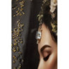 Stampa Dipinta Su Tela Laccata Persian Con Cornice -b- cm 62x3,5x92