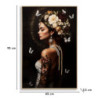 Stampa Dipinta Su Tela Laccata Persian Con Cornice -b- cm 62x3,5x92