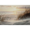 Stampa Dipinta Su Tela Laccata Beach Con Cornice -a- cm 152x4x52