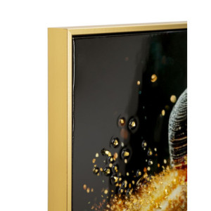 Zoom Stampa Decorata Su Tela Laccata Con Cornice Illumy -a- cm 62x3,5x92