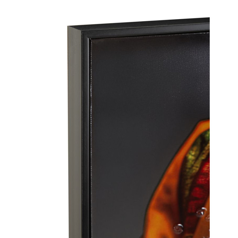 Stampa Decorata Su Tela Laccata Con Cornice Maya cm 60x4x120