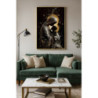 Stampa Decorata Su Tela Laccata Con Cornice Maternity -b- cm 60x3,5x90