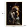Stampa Decorata Su Tela Laccata Con Cornice Maternity -b- cm 60x3,5x90