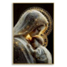 Stampa Decorata Su Tela Laccata Con Cornice Maternity -c- cm 60x3,5x90