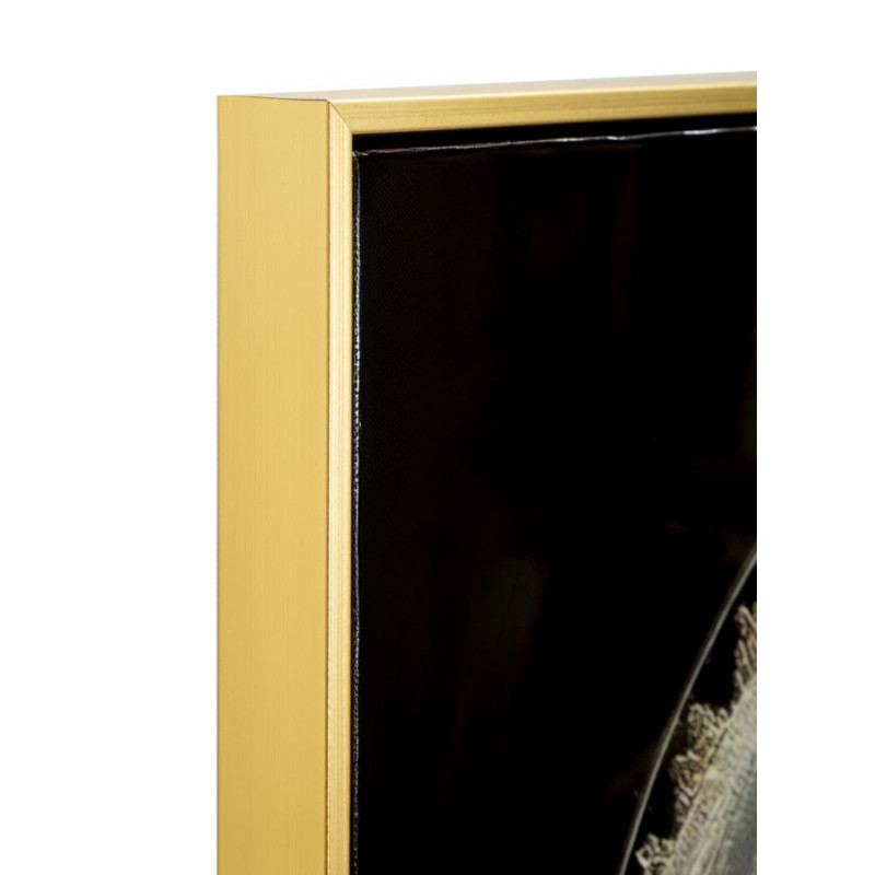 Stampa Decorata Su Tela Laccata Con Cornice Maternity -c- cm 60x3,5x90
