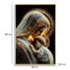 Stampa Decorata Su Tela Laccata Con Cornice Maternity -c- cm 60x3,5x90