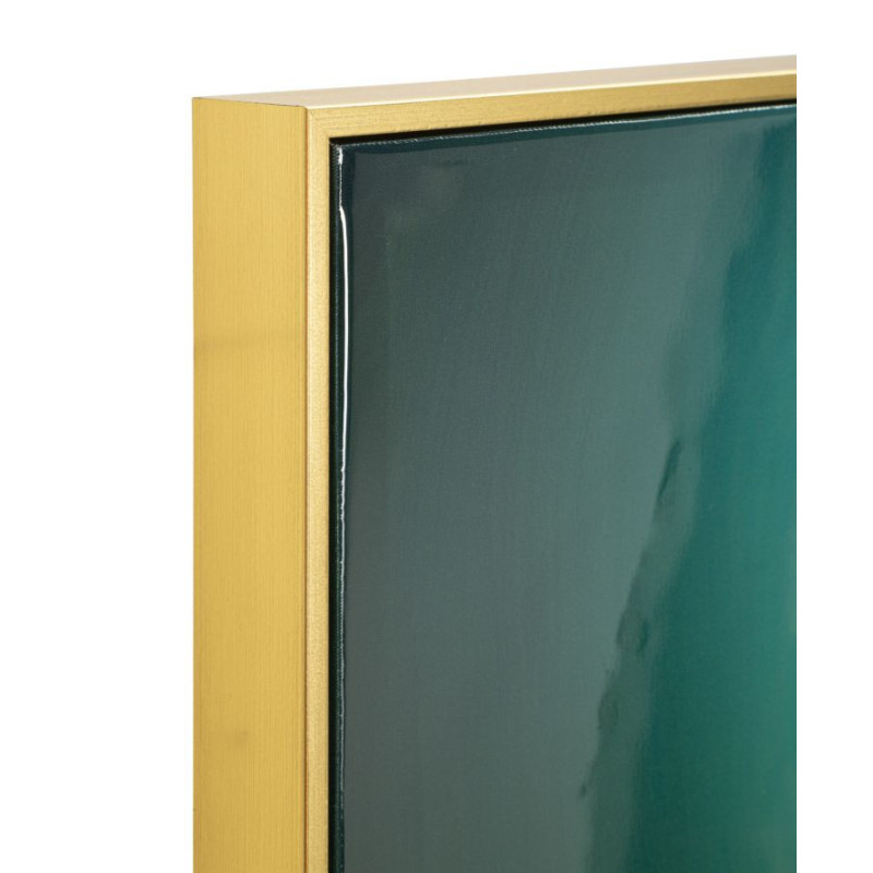 Stampa Decorata Su Tela Laccata Con Cornice Butterly -b- cm 70x4x100