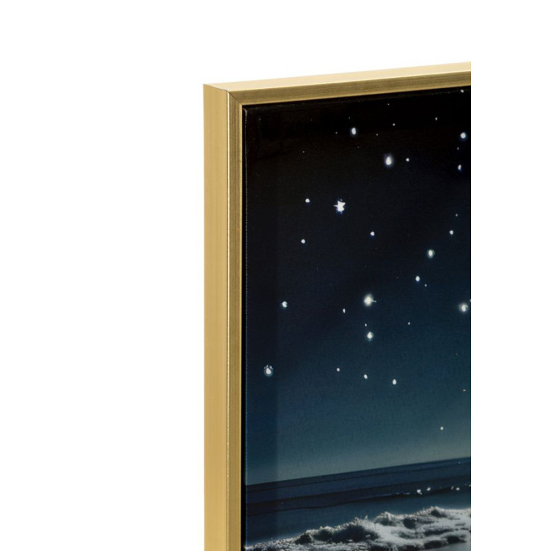 Stampa Decorata Su Tela Laccata Con Cornice Colors -a- cm 60x3,5x90