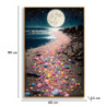 Stampa Decorata Su Tela Laccata Con Cornice Colors -a- cm 60x3,5x90
