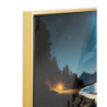 Stampa Decorata Su Tela Laccata Con Cornice Colors -b- cm 60x3,5x90