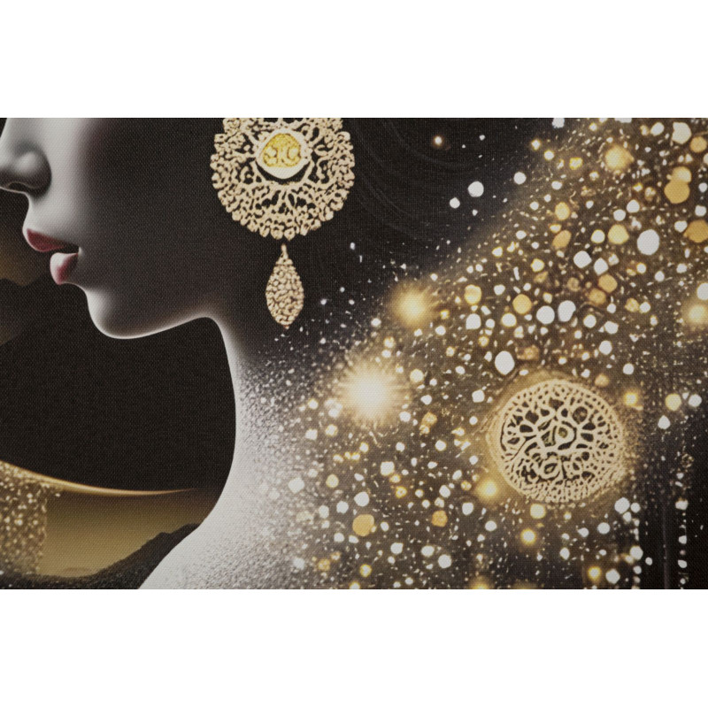 Stampa Con Led Su Tela Laccata Con Cornice Inda cm 60x3,5x90