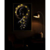 Stampa Con Led Su Tela Laccata Con Cornice Inda cm 60x3,5x90