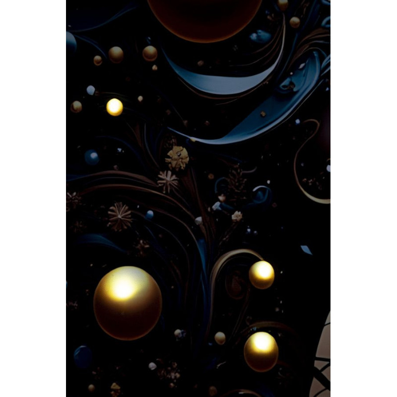 Stampa Con Led Su Tela Laccata Con Cornice Minerva -a- cm 60x3,5x90